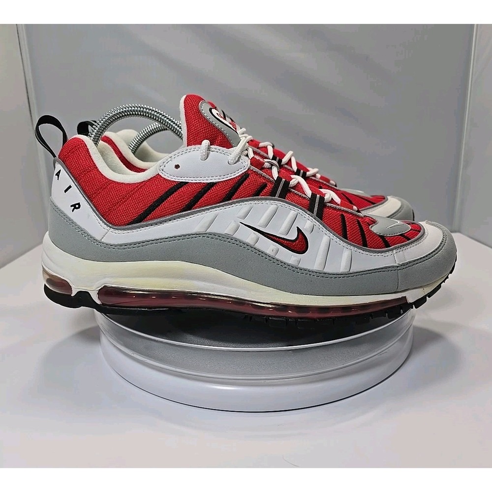 MEN'S SIZE 12 Nike Air Max 98 University Red White Black 640744-600 2014 Release